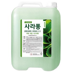 사라야 사라퐁 14kg 주방세제 중성세제 퐁퐁 식기세척 야채과일 세척, 1개