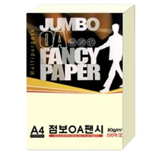 [동화오피스] 두성종이 OA 팬시페이퍼 80g 500매 / A4 색지 용지, P01.미색