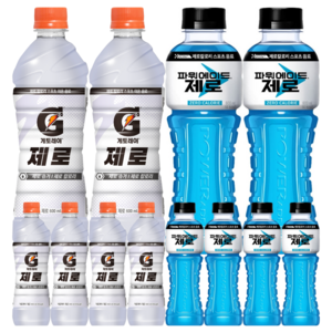 [한번에먹자쇼핑몰] 게토레이 제로 600ml x 6개 + 파워에이드 제로 600ml x 6개, 12개