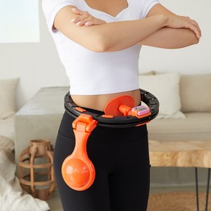 다학 훌라훌라 복근운동기구 DHHL22OR, 블랙, 840g