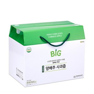 [연두팜] BIG 아빠의주스 양배추사과즙 180ml 30개입, 5.4L, 1개