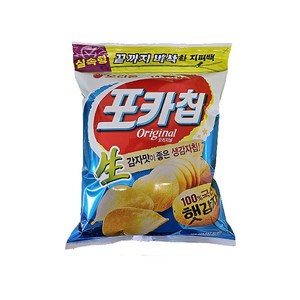 오리온 포카칩 오리지널 지퍼백, 266g, 4개