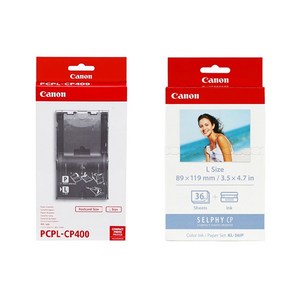 캐논 정품 KL-36IP+PCPL-CP400 인화지 카세트 세트, KL-36IP+PCPL-CP400 세트