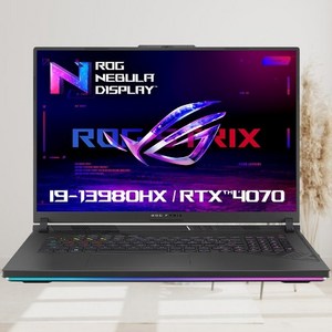 에이수스 2023 ROG 스트릭스 G18 지포스 RTX 4070, Eclipse Gay, 1TB, 32GB, WIN11 Home, G814JI-N6030