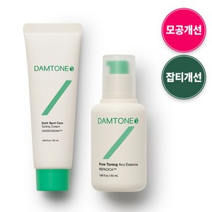 담톤 잡티케어 토닝 크림 50ml + 포어 토닝 아큐 에센스 50ml, 1세트