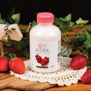 임실치즈마을 이플목장 딸기요구르트 500ml 맛있는 요거트, 1개