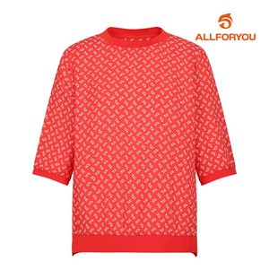 [올포유] 여성 시보리 포인트 패턴 반팔 블라우스 ALBLM4251-304