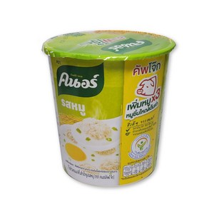 태국 크노르 돼지고기맛 컵죽 / Knorr Instant Jasmine Rice Porridge Pork Flavour, 1개, 32g