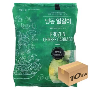 1박스) 냉동야채 얼갈이 1kg x 10개입, 10개