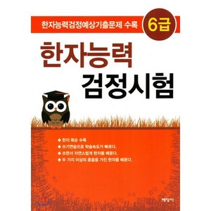 한자능력 검정시험 6급:한자능력검정예상기출문제 수록, 배영사