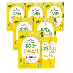 닥터리브 하루한포 레몬습관 100%리얼착즙 유기농 레몬스틱, 6박스, 280g