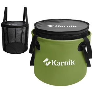 카르닉 캠핑 설거지통 28L 싱크 방수가방, 설거지망포함세트_카키(Khaki)