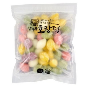 우리쌀로 만든 굳지않는 오색 송편(깨) 1kg 2봉 (총 2kg), 2개
