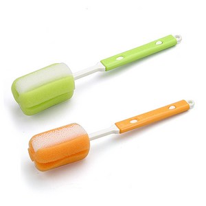 락앤락 물병 전용 세척솔 2종 세트, 그린 + 오렌지, 2개