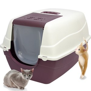 엠펫 초대형 고양이 화장실 CAT-L16 - 레드