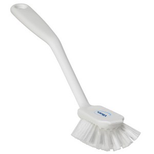 바이칸 자루솔(중) 다용도 욕실 화장실 주방 변기 청소솔 브러쉬, 흰색, 1개, 흰색