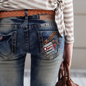 탑스웨이크 빅사이즈 워싱 청바지 4110 긴바지