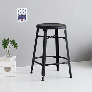 [마켓비] VENA 빈티지바스툴 SM-1029G-H60, 매트블랙 1725.8537