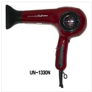 유닉스 전문가용 음이온 헤어 드라이기 UN-1330N 1300W, 레드