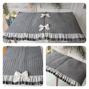 러블리하우스 김치냉장고덮개 커버 드럼세탁기 건조기 커버 중, 그레이B