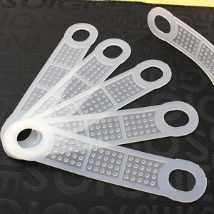 흘림방지고무 옷걸이 미끄럼방지용 고무 옷 흘러내림방지 패드, 화이트2cmx10.5cm, 100개