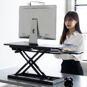 스파인데스크Y7 서서일하는 전동 스탠딩 책상, 블랙