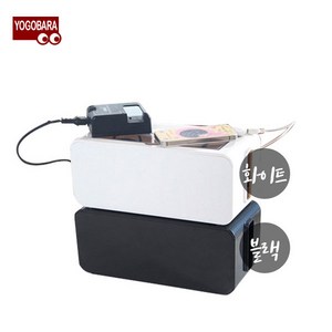 요고바라 멀티탭 정리함 멀티탭선정리 멀티탭박스, 03_대형사이즈(화이트), 1개