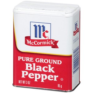 McComick 맥코믹 퓨어 그라운드 블랙 페퍼 후춧가루 3.0oz(85g), 1개, 85g