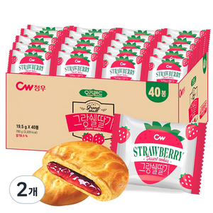 청우 오즈랜드 그랑쉘 딸기, 2개, 780g