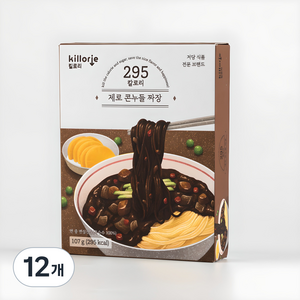 저칼로리 저당 제로콘누들 다이어트 짜장 라면, 12개