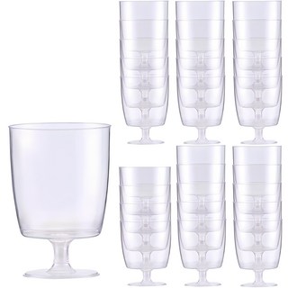 모던 플라스틱 와인잔, 210ml, 1개입, 30개