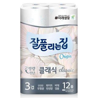 잘풀리는집 클래식 3겹 고급롤화장지
