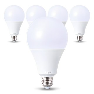 씨티오 LED 화이트 전구 20W, 전구색, 5개