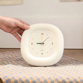 무아스 마시멜로 미니 무소음 시계 아이보리 상품 이미지