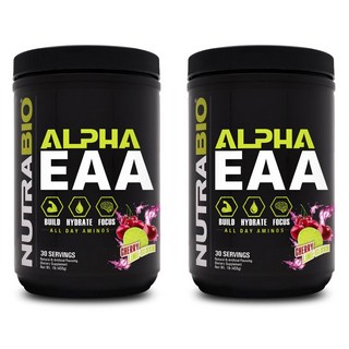 NUTRABIO Alpha EAA無麩質氨基酸保健粉 檸檬櫻桃口味, 2個, 455克