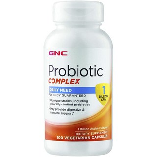 GNC 健安喜 綜合益生菌素食膠囊, 100顆, 1罐