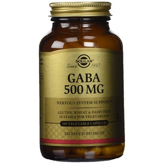 SOLGAR GABA素食膠囊 500mg, 100顆, 1罐