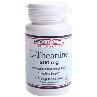 Protocol For Life Balance L-테아닌 200mg 베지 캡슐, 60개입, 1개, 60정