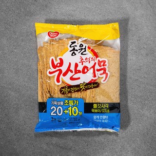 동원에프앤비 추억의 부산어묵 쫄깃사각 30장, 990g, 1개