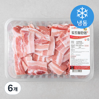 도드람한돈 복고삼겹살 구이용 (냉동), 1200g, 6개
