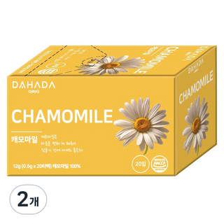 다하다 캐모마일 차, 2개, 20개입, 0.6g