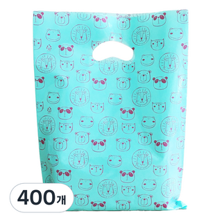 Sungwonvinyl 100p 帶絲帶環的塑料袋, 動物園, 400件