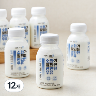 소화가 잘되는 편안한 우유, 190ml, 12개