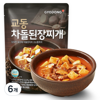 교동식품 차돌 된장찌개, 450g, 6개