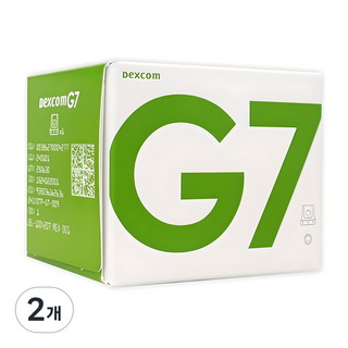 덱스콤 G7 개인용 체내 연속 혈당 측정 시스템, DEXCOM G7, 2개