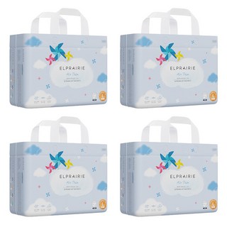 엘프레리 에어씬 팬티형 기저귀 유아용, 대형(L), 136매