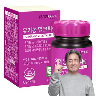 뉴트리코어 유기농 밀크씨슬, 30정, 1개