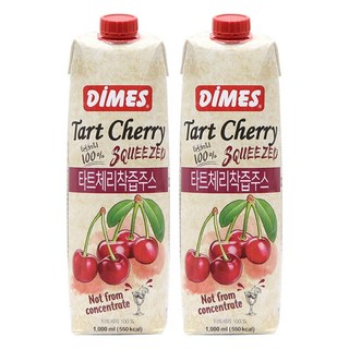디메스 타트체리 착즙주스, 2개, 1L