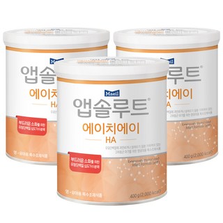 매일유업 앱솔루트 에이치에이 분유, 400g, 3개