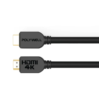 POLYWELL 寶利威爾 HDMI 2.0 傳輸線 公對公 3m, PW15-W60-H030, 1條